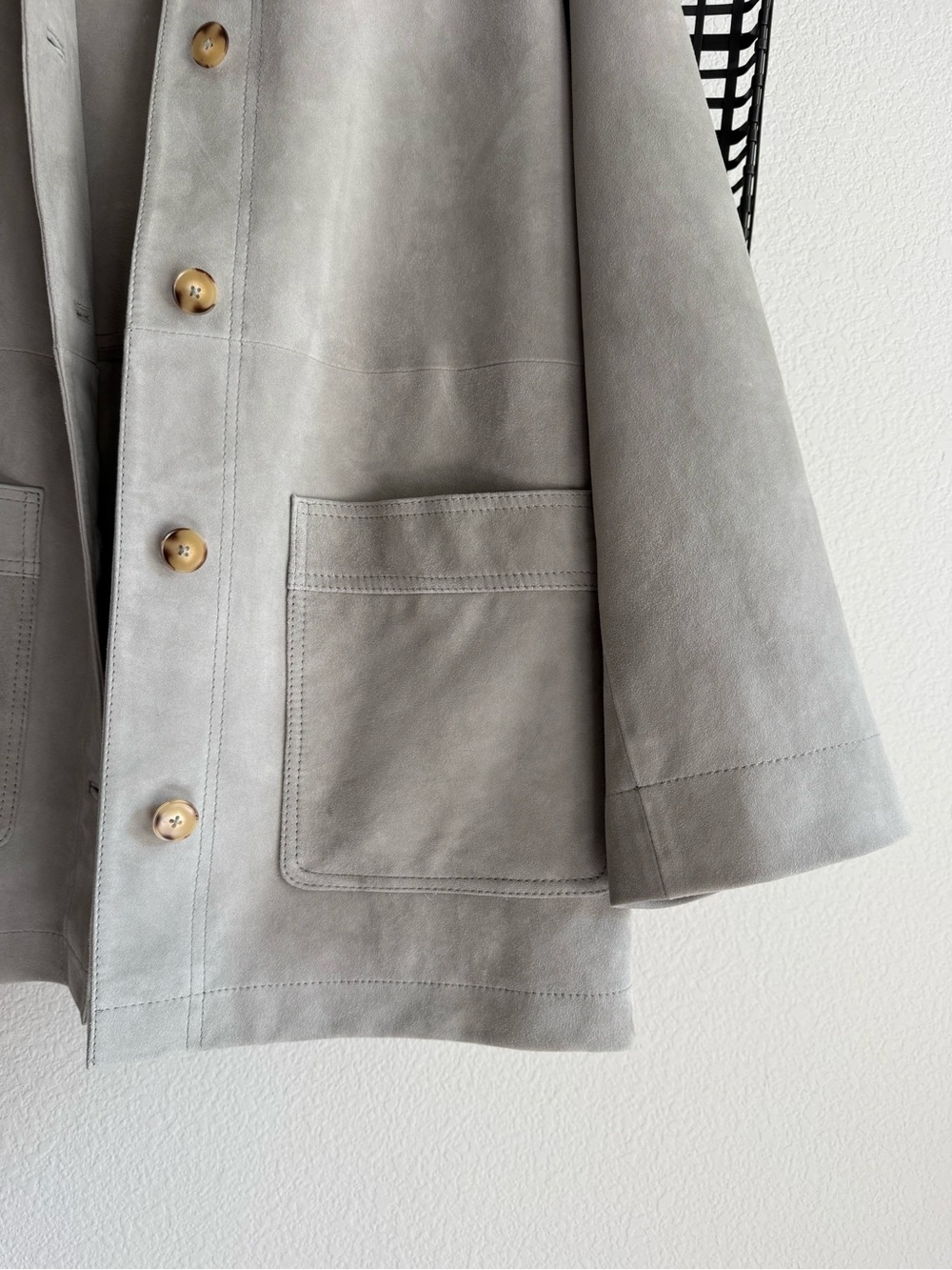 Free people Annalise suede jacket grey - Picture 5 of 8